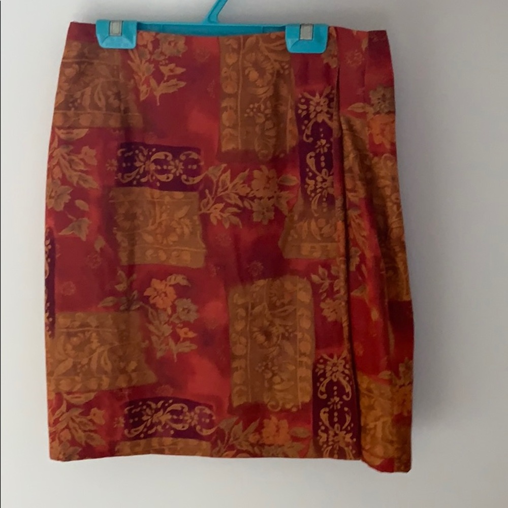 Talbots Silk Skirt